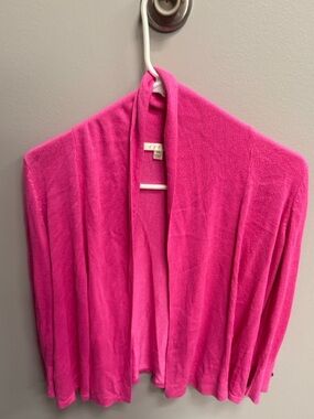 Cyrus Vibrant Hot Pink Open-Front Cardigan Sweater Size XS
